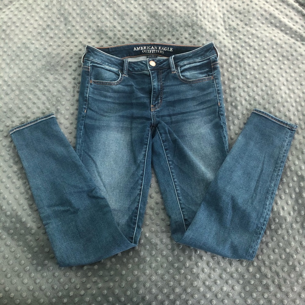 American Eagle Super Stretch Jeggings 8 Long